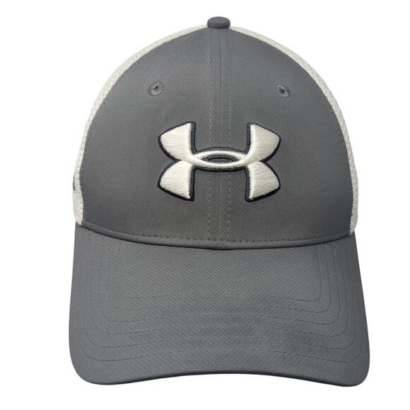 Under Armour Golf Fitted Hat Gray XL Embroidered Logo Colorblock Outdoor - Picture 1 of 9